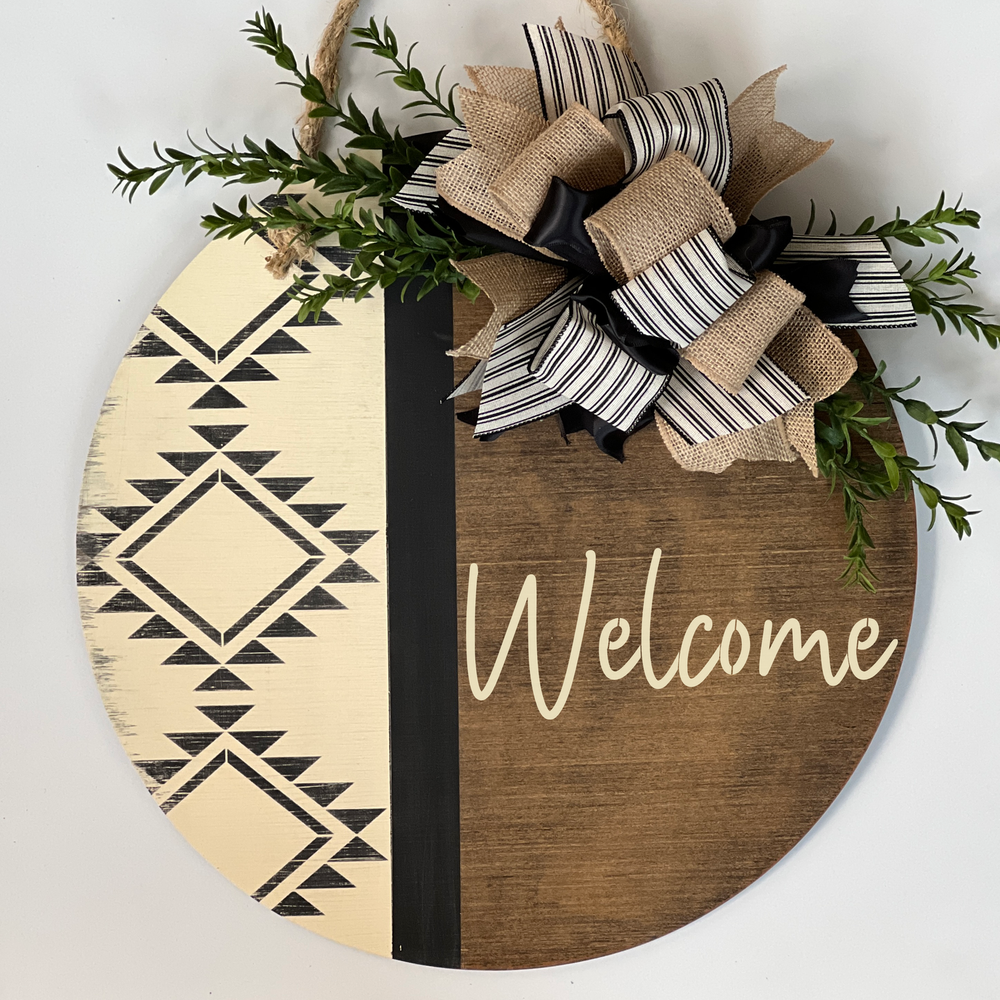 Welcome Aztec Door hanger