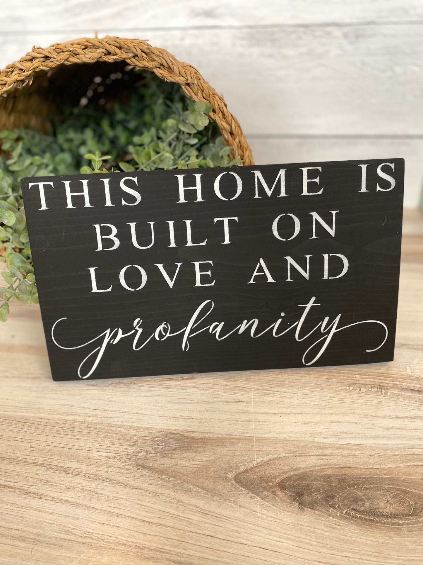 This Home Wood Sign