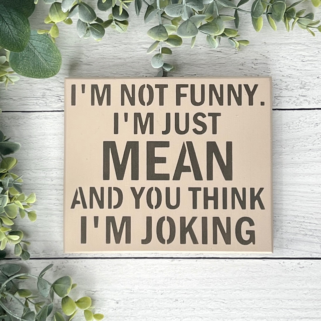 Sarcastic Sign for Home - Funny Signs for Office - Mean Sign - Snarky Gifts